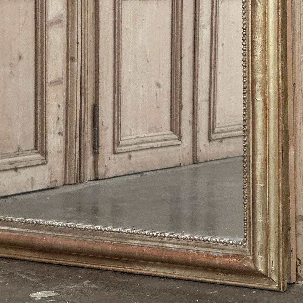 19th Century French Louis Philippe Period Gilded Mirror For Sale 6