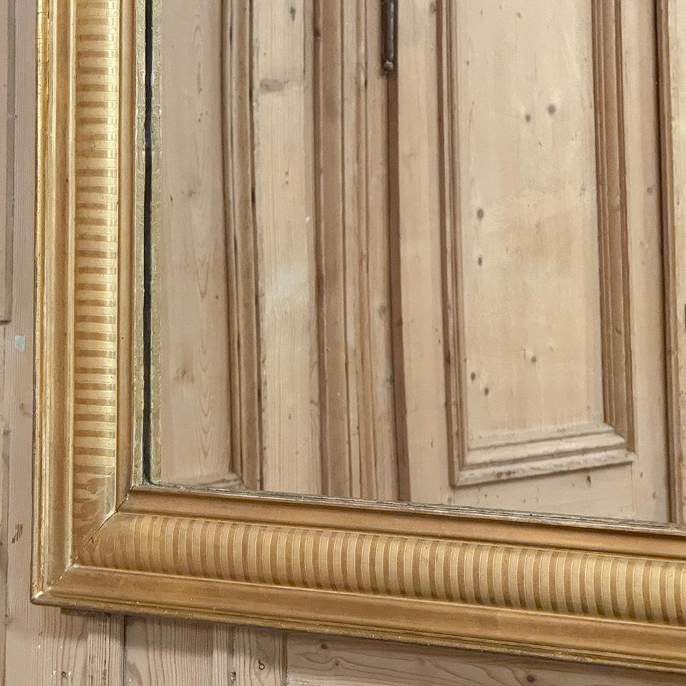 Miroir doré d'époque Louis Philippe du 19ème siècle en vente 5