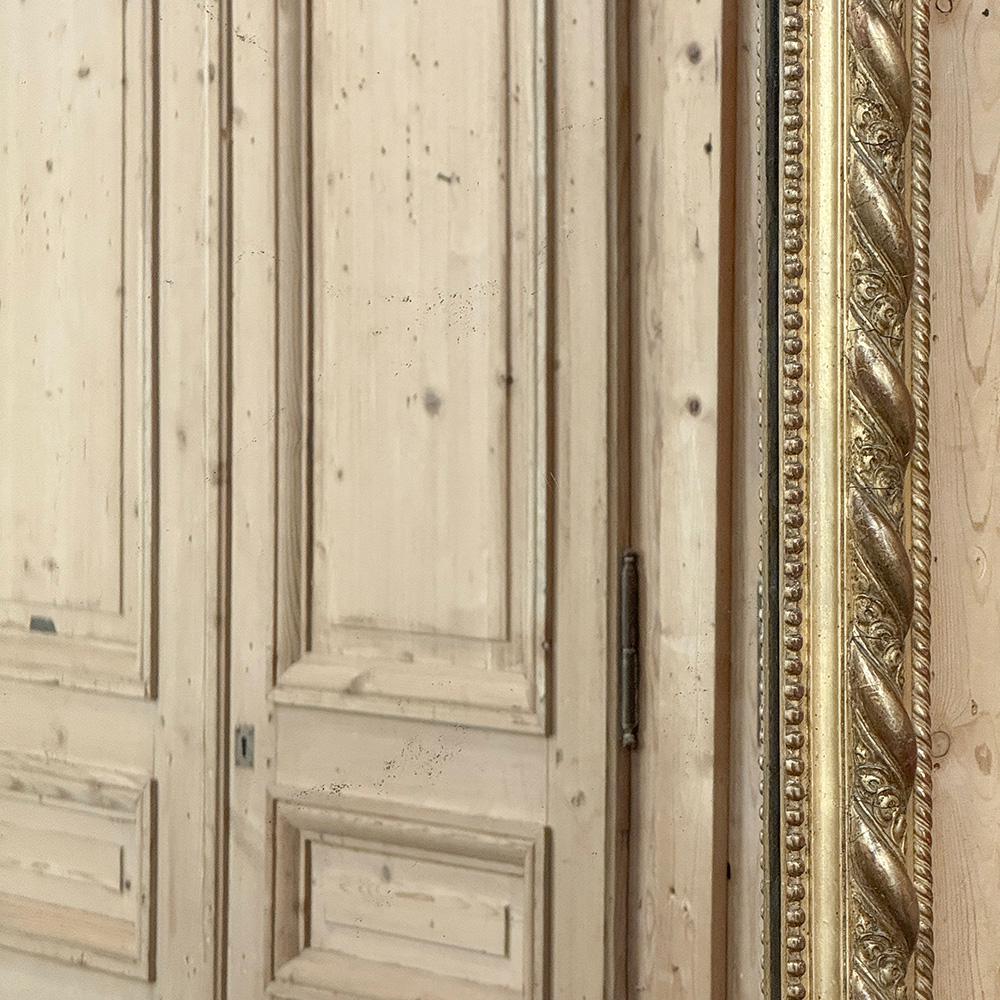 Espejo dorado de época Louis Philippe francés del siglo XIX en venta 1
