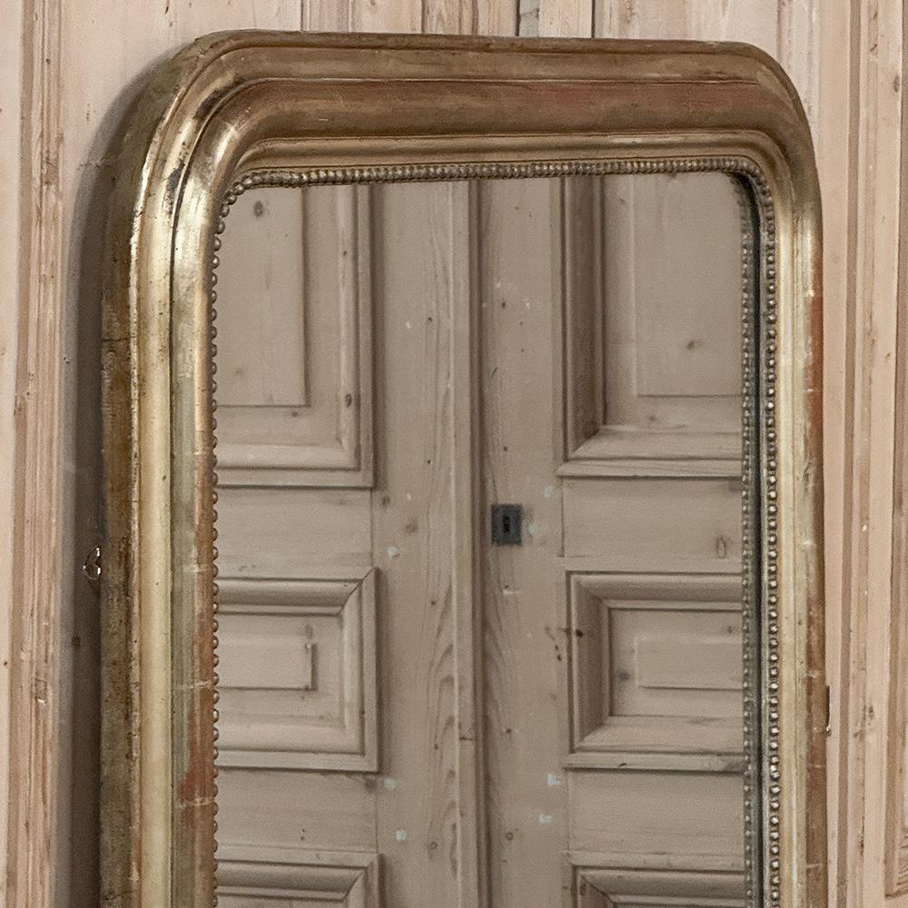 19th Century French Louis Philippe Period Gilded Mirror For Sale 3