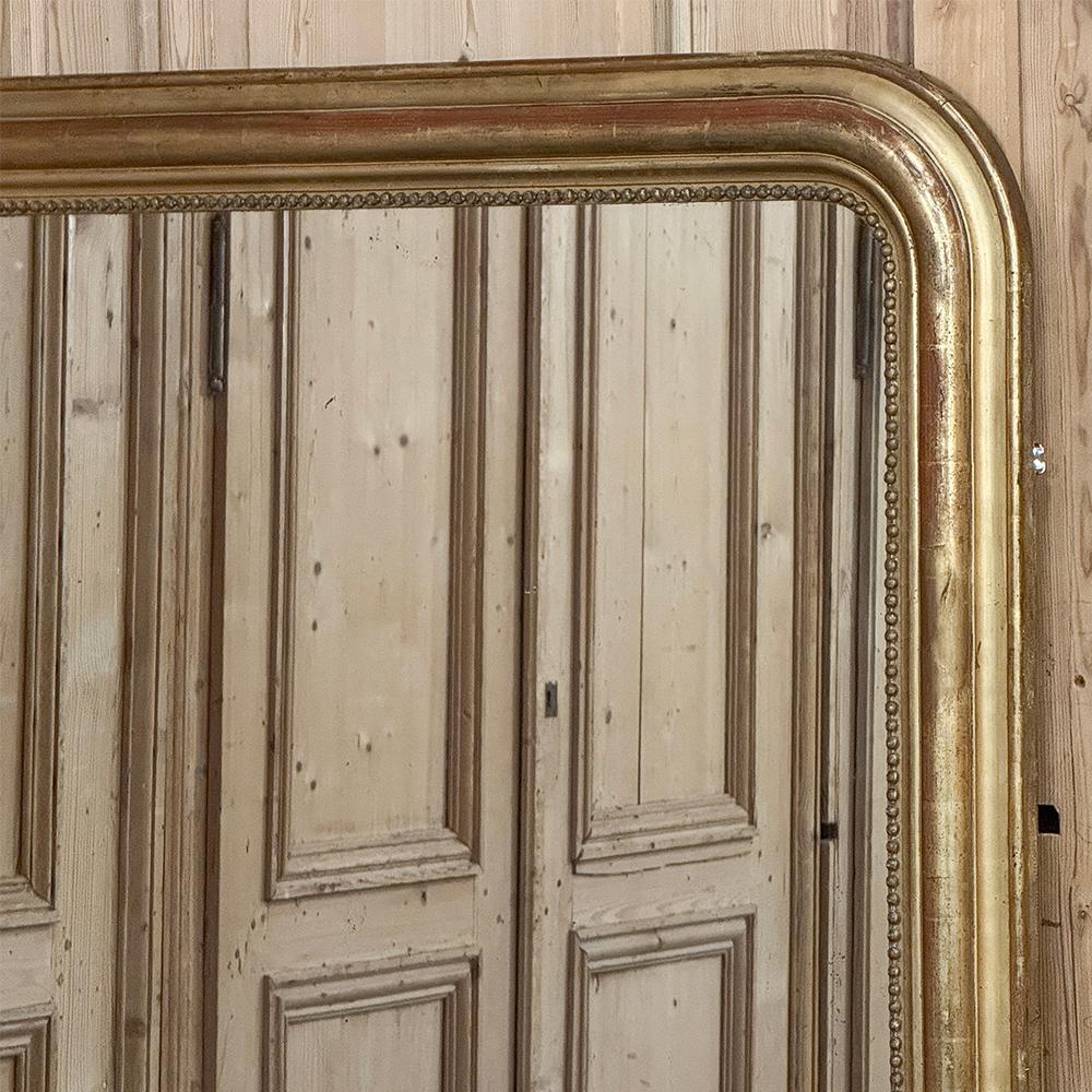 19th Century French Louis Philippe Period Gilded Mirror For Sale 4