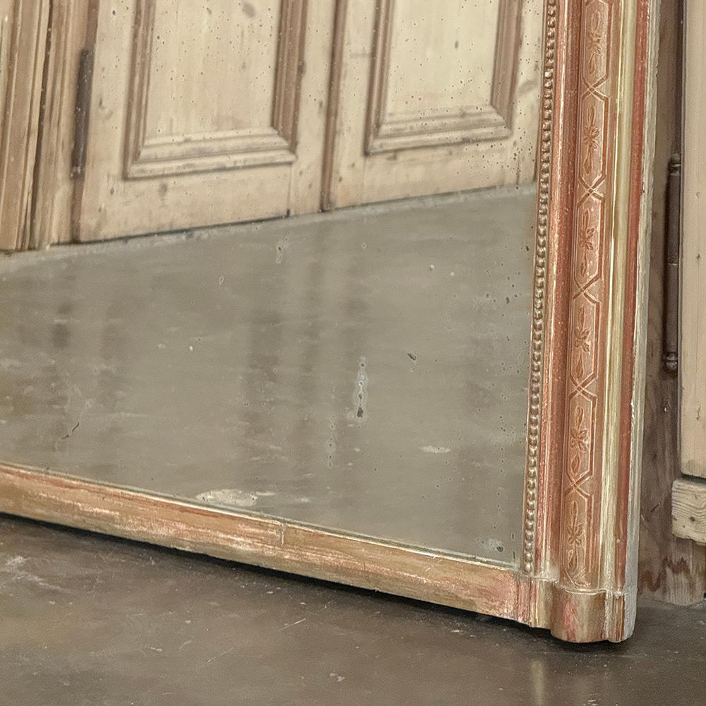 19th Century French Louis Philippe Period Giltwood Mantel Mirror For Sale 8