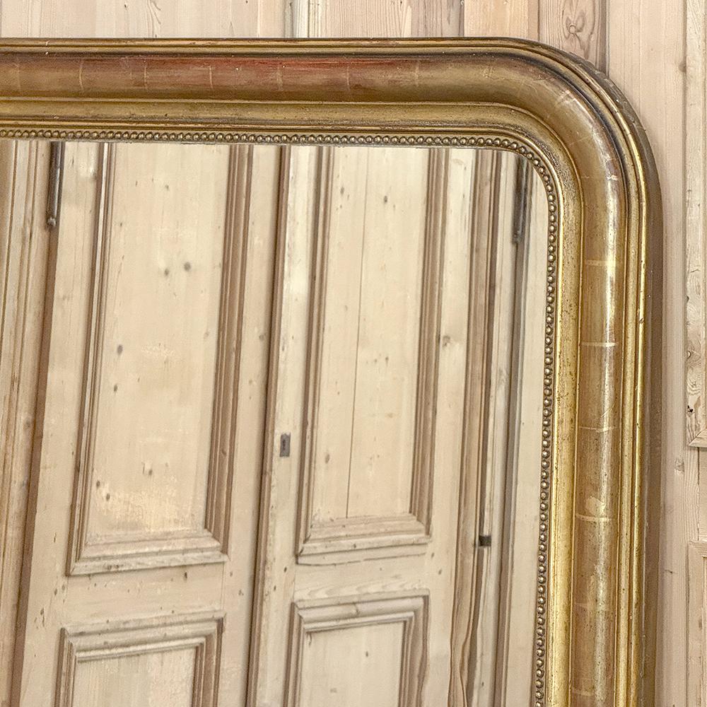 Miroir français du 19ème siècle d'époque Louis Philippe en bois doré en vente 5