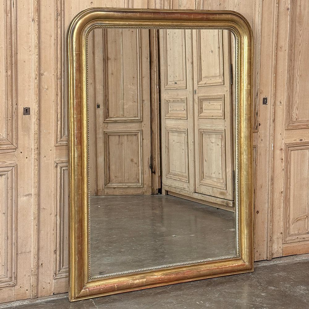 Louis-Philippe Miroir français du 19ème siècle d'époque Louis Philippe en bois doré en vente