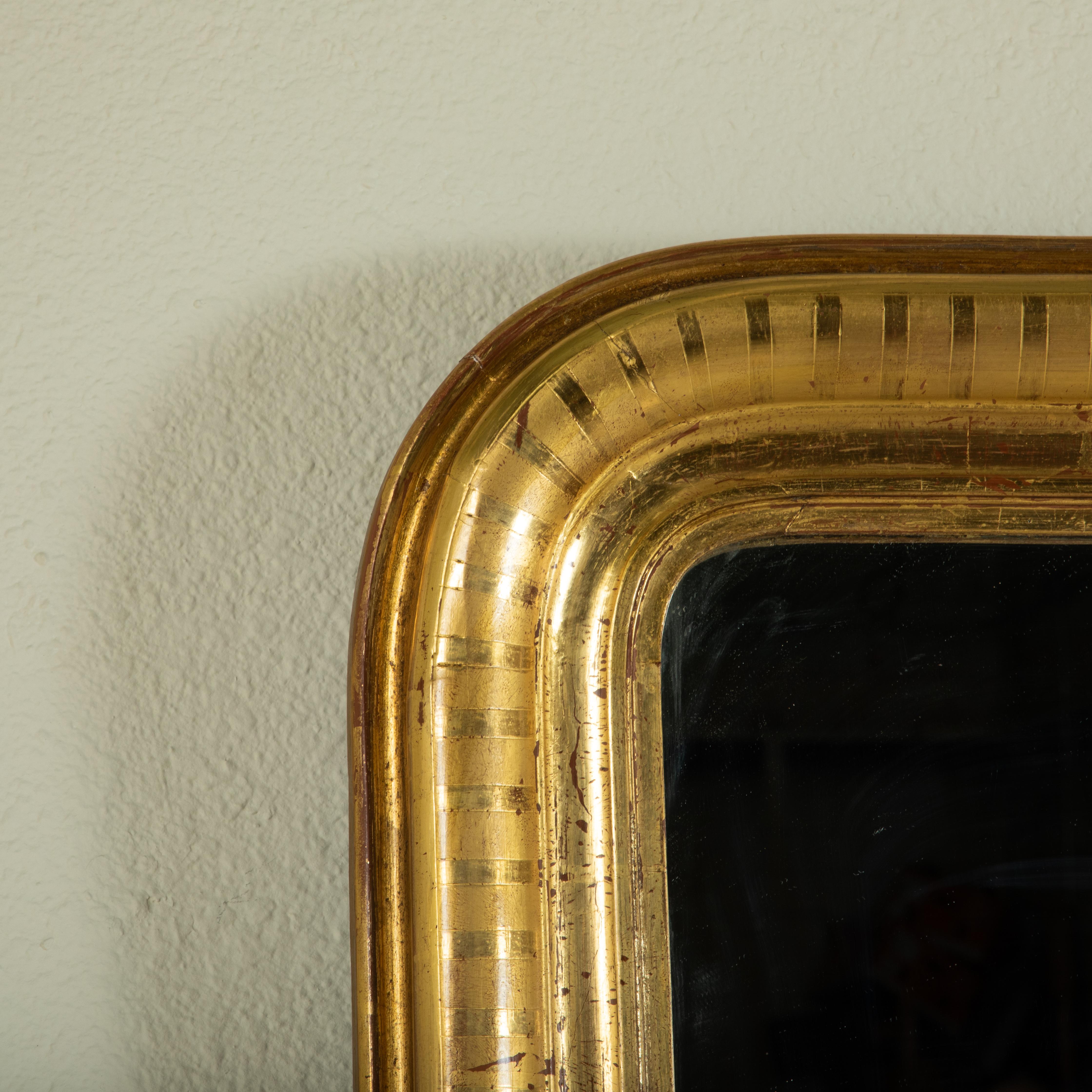 19th Century French Louis Philippe Period Giltwood Mirror 2
