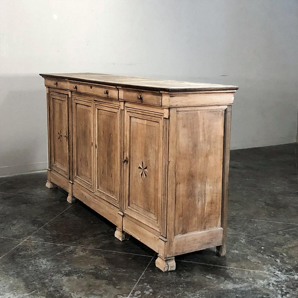 19th Century French Louis Philippe Period Inlaid Stripped Buffet 7