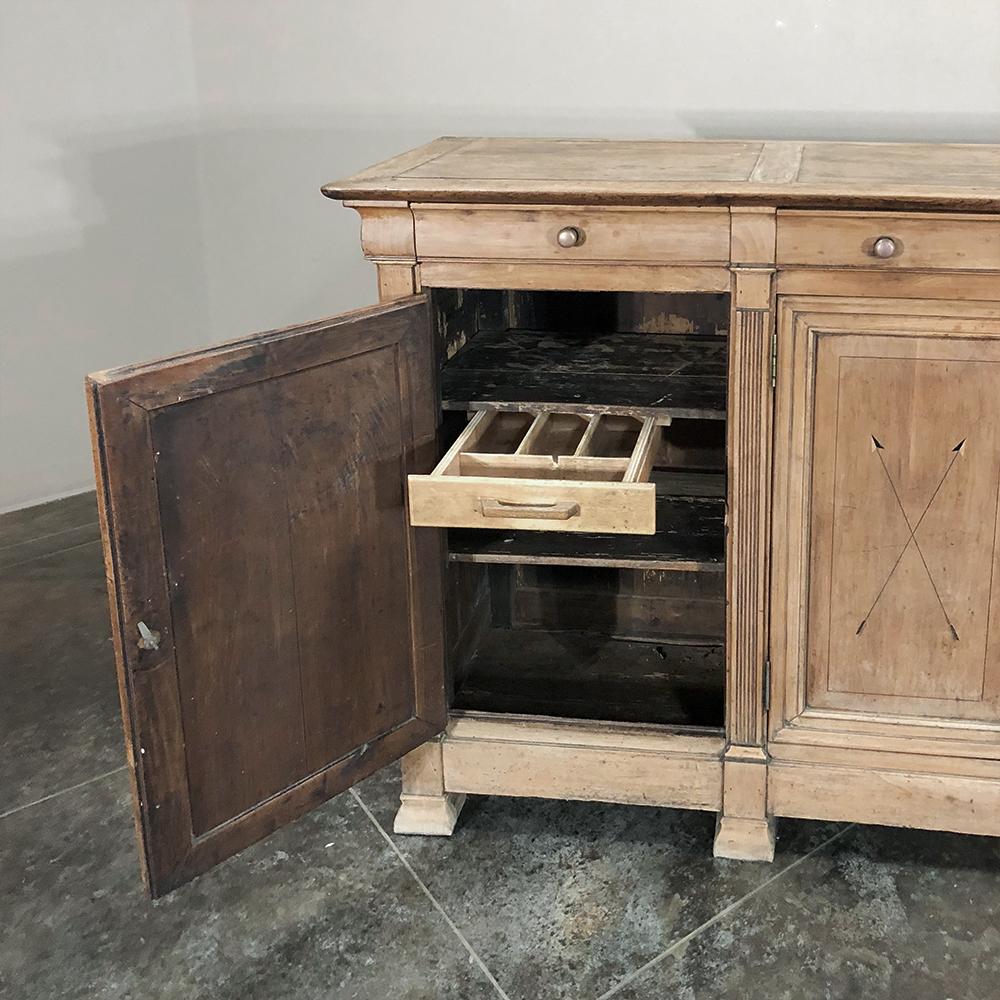 19th Century French Louis Philippe Period Inlaid Stripped Buffet 1