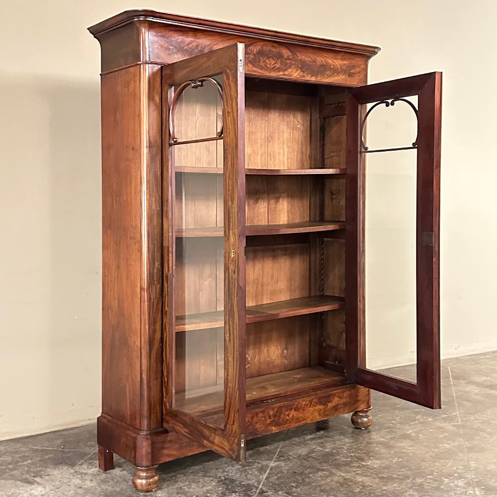 Siglo XIX Librería francesa de caoba de época Louis Philippe en venta 3
