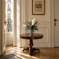 19th Century French Louis Philippe Period Mahogany Center Table