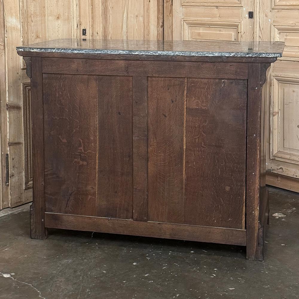 Commode francese del XIX secolo del periodo Louis Philippe in mogano con piano in marmo in vendita 12