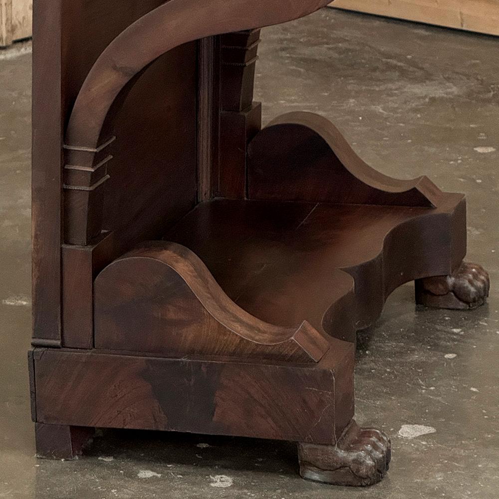 19th Century French Louis Philippe Period Mahogany Marble Top Console For Sale 10