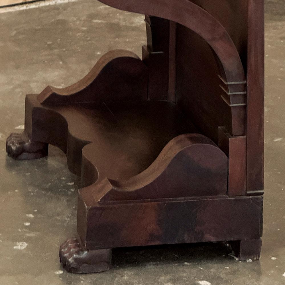 19th Century French Louis Philippe Period Mahogany Marble Top Console For Sale 13