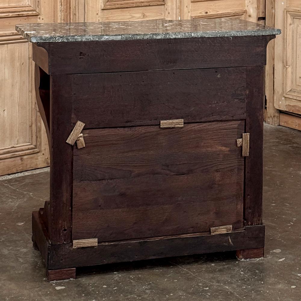 19th Century French Louis Philippe Period Mahogany Marble Top Console For Sale 15