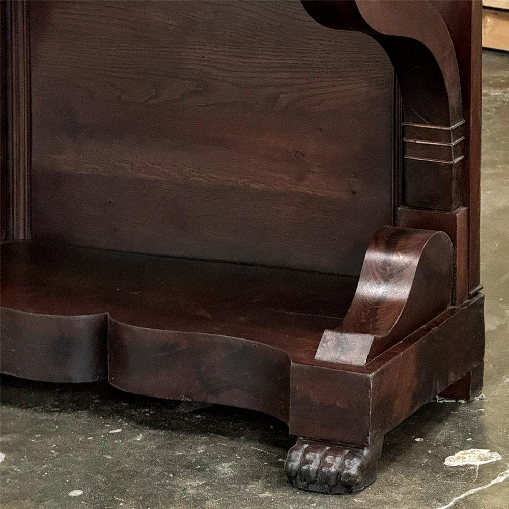 19th Century French Louis Philippe Period Mahogany Marble Top Console For Sale 5