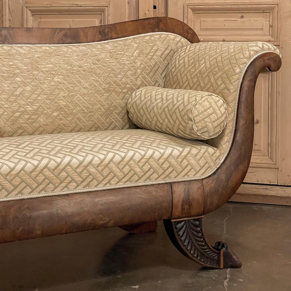19th Century French Louis Philippe Period Mahogany Sofa For Sale 5