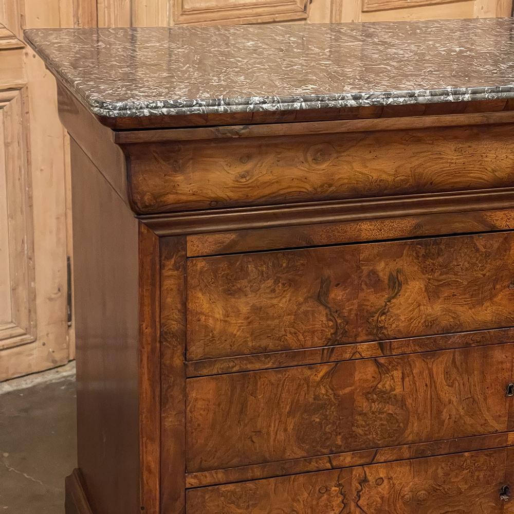 19th Century French Louis Philippe Period Marble Top Commode 5