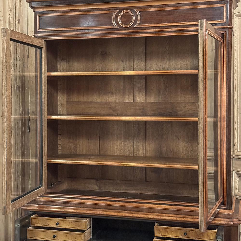 Secrétaire ~ Bibliothèque d'époque Louis Philippe du 19e siècle en vente 8