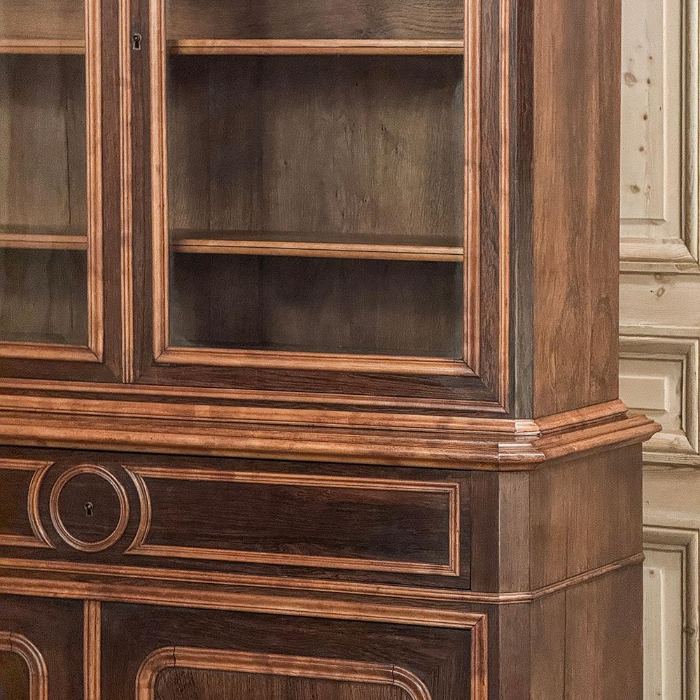 Secrétaire ~ Bibliothèque d'époque Louis Philippe du 19e siècle en vente 1