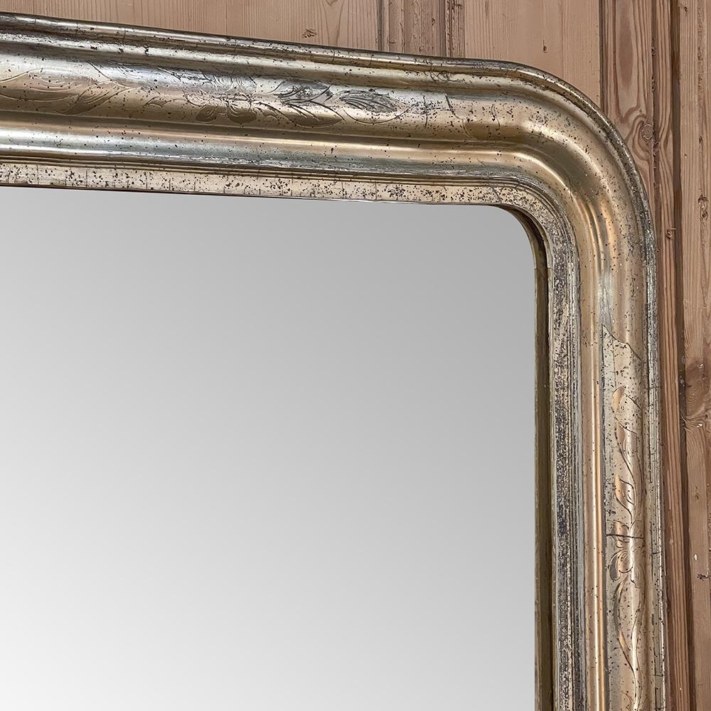 19th Century French Louis Philippe Period Silvered Mirror 2