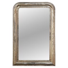 19th Century French Louis Philippe Period Silvered Mirror