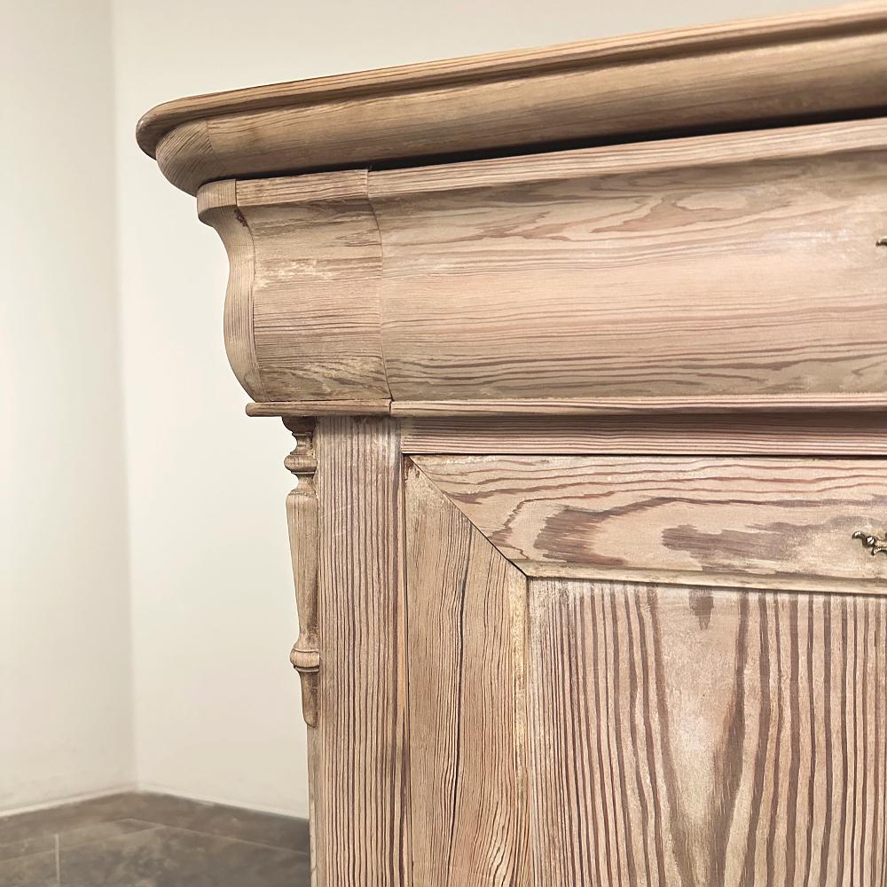 19. Jahrhundert Französisch Louis Philippe Periode Stripped Kiefer Sekretär im Angebot 5