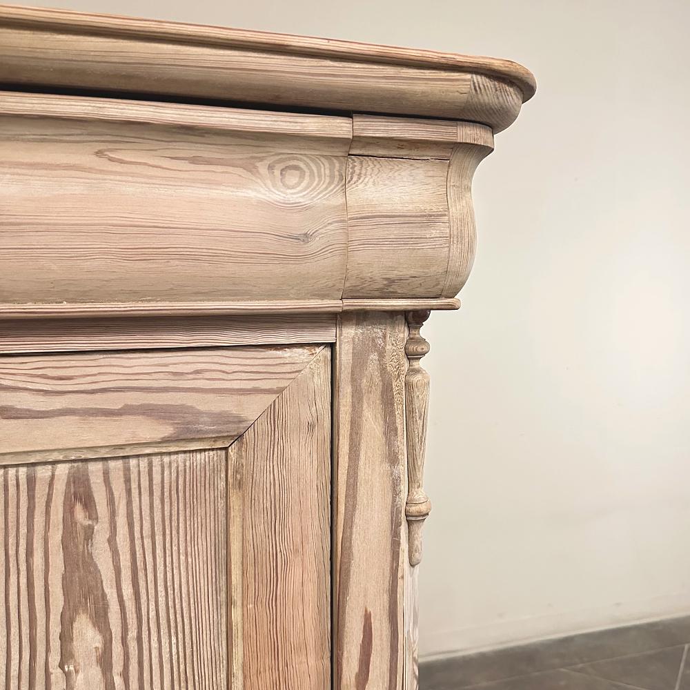 19. Jahrhundert Französisch Louis Philippe Periode Stripped Kiefer Sekretär im Angebot 13