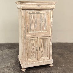 19th Century French Louis Philippe Period Stripped Pine Secretary