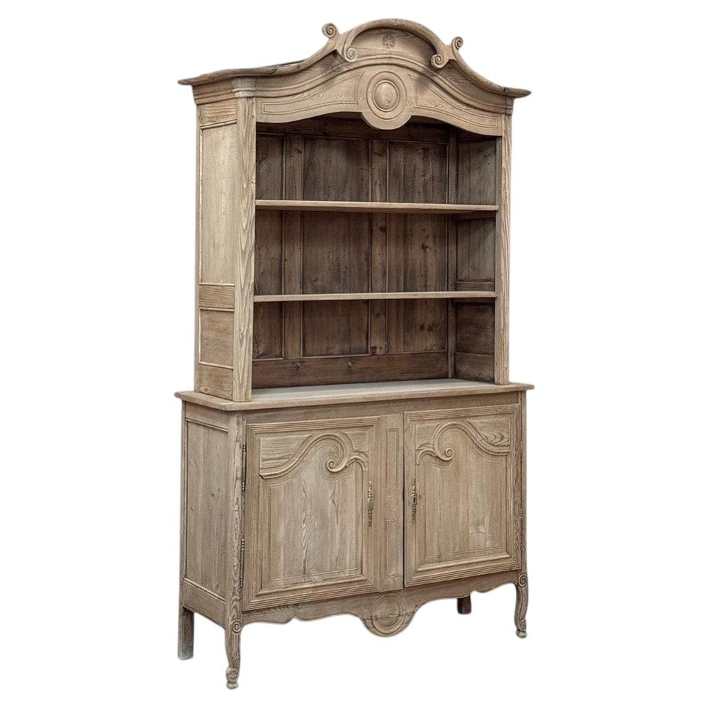 Vaisselier in pino grezzo del XIX secolo, periodo Louis Philippe, francese ~ Libreria