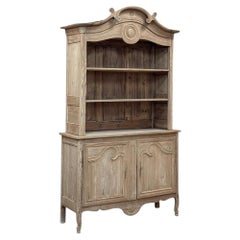 19th Century French Louis Philippe Period Stripped Pine Vaisselier ~ Bookcase
