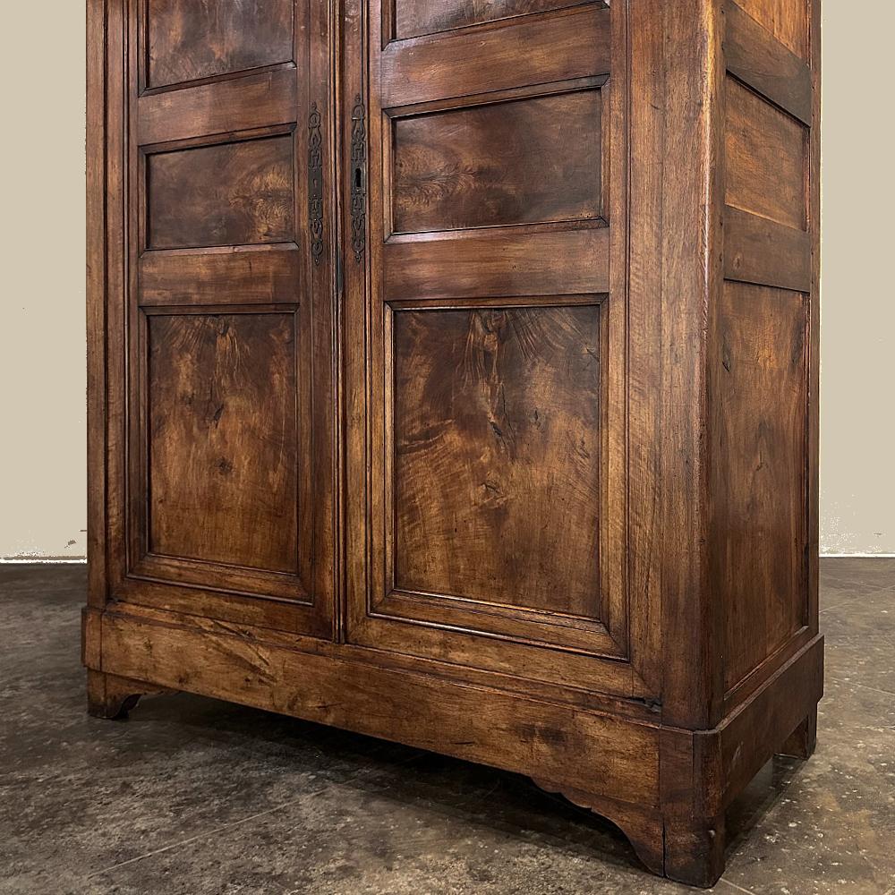 19th Century French Louis Philippe Period Walnut Armoire For Sale 9
