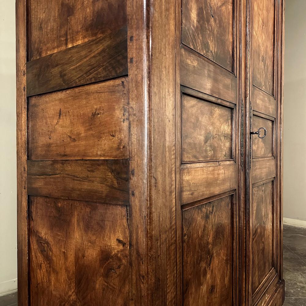 19th Century French Louis Philippe Period Walnut Armoire For Sale 11