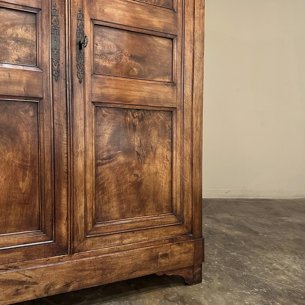 19th Century French Louis Philippe Period Walnut Armoire For Sale 12