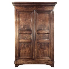 19th Century French Louis Philippe Period Walnut Armoire