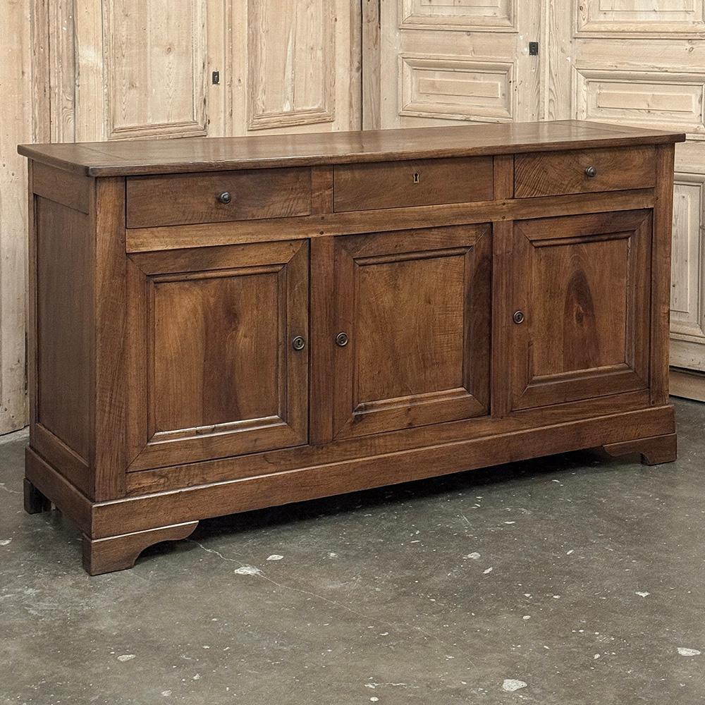Luigi Filippo Buffet in noce del periodo Louis Philippe del XIX secolo ~ Enfilade ~ Credenza in vendita