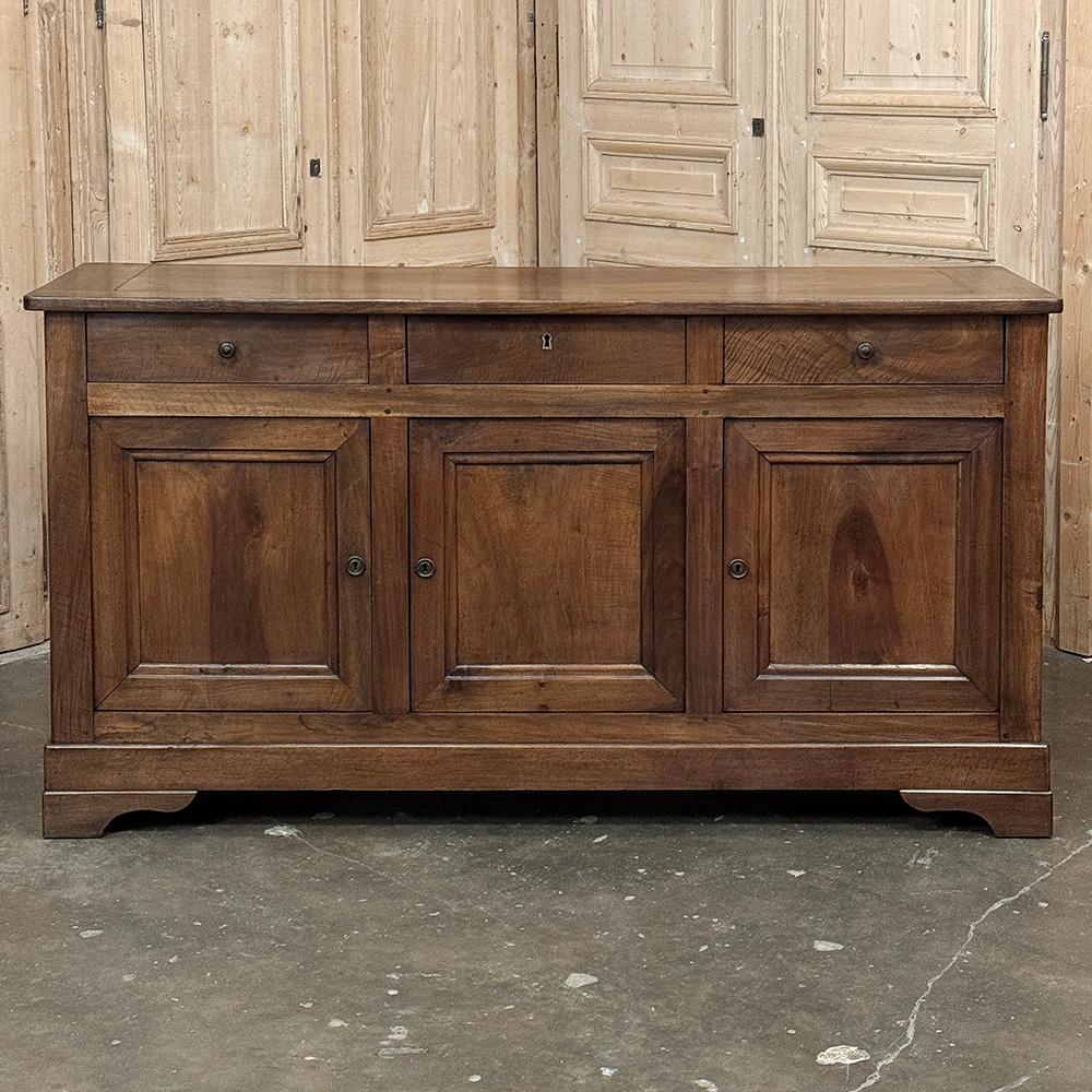 Francese Buffet in noce del periodo Louis Philippe del XIX secolo ~ Enfilade ~ Credenza in vendita