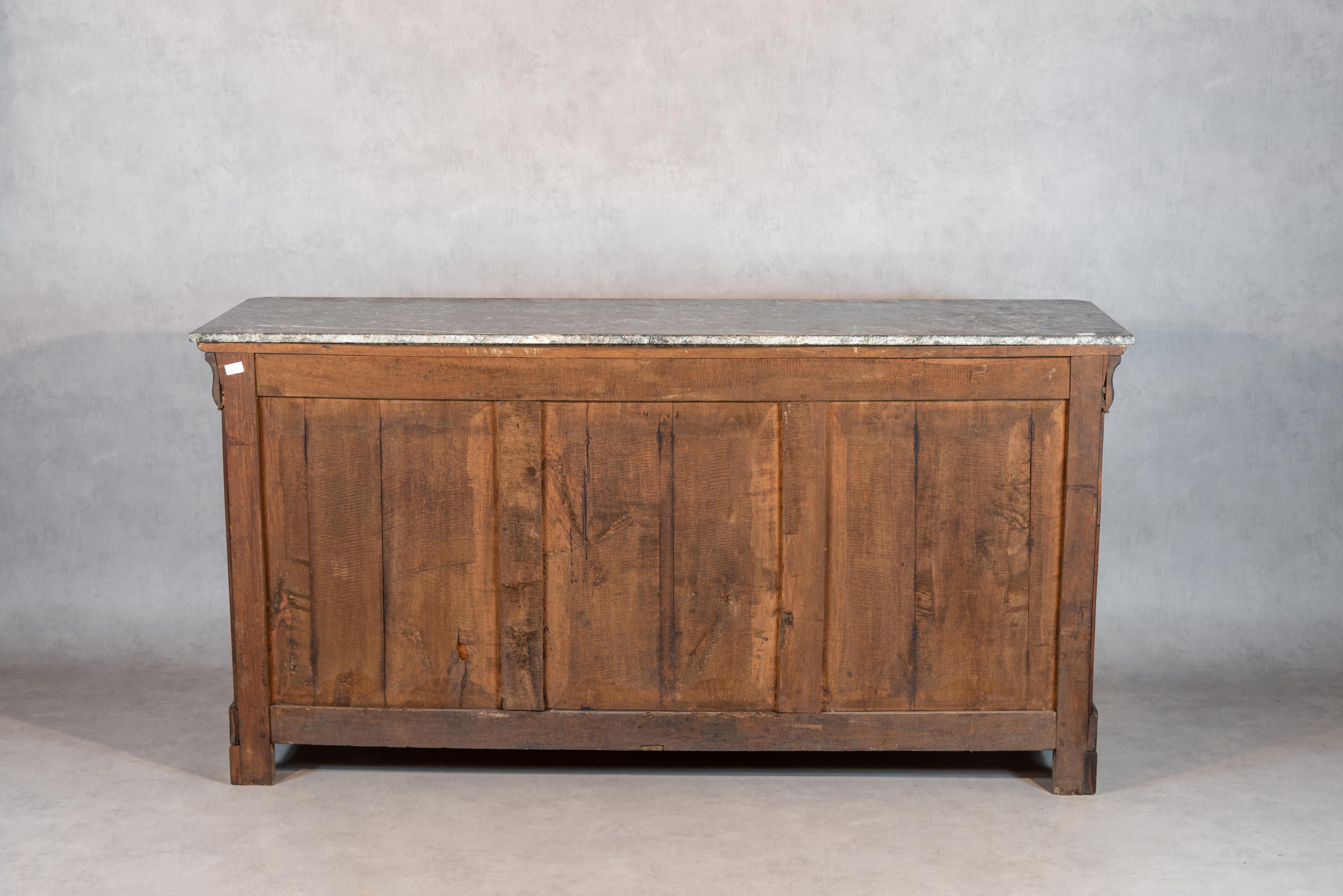 19th Century French Louis Philippe Period Walnut Sideboard 4