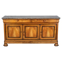 Buffet en noyer d'époque Louis Philippe du XIXe siècle