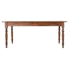 Antique 19th Century French Louis Philippe Pine Farmhouse Table