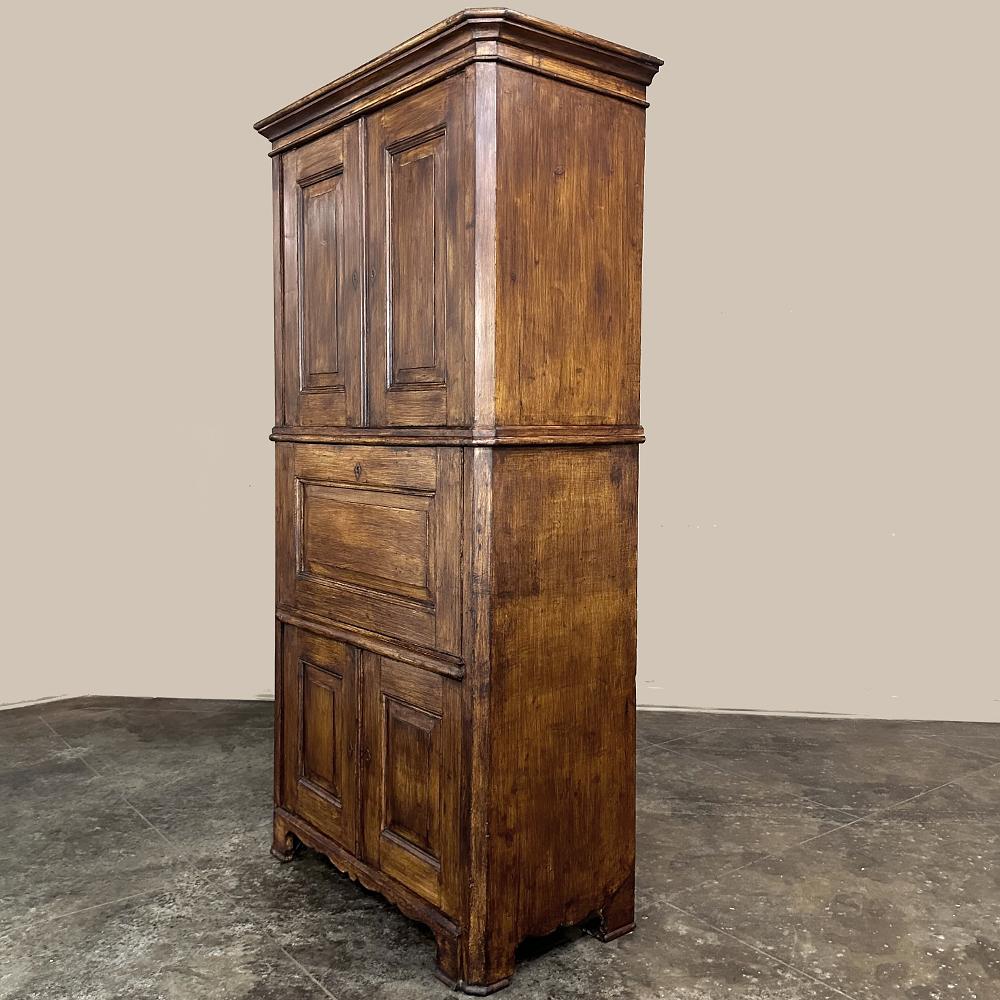 19th Century French Louis Philippe Pine Secretary ~ Bookcase In Good Condition For Sale In Dallas, TX