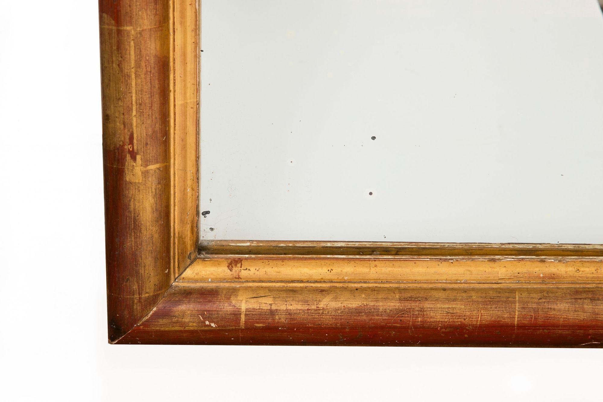 19th Century French Louis Philippe Rectangular Wall Mirror, 64” H For Sale 5