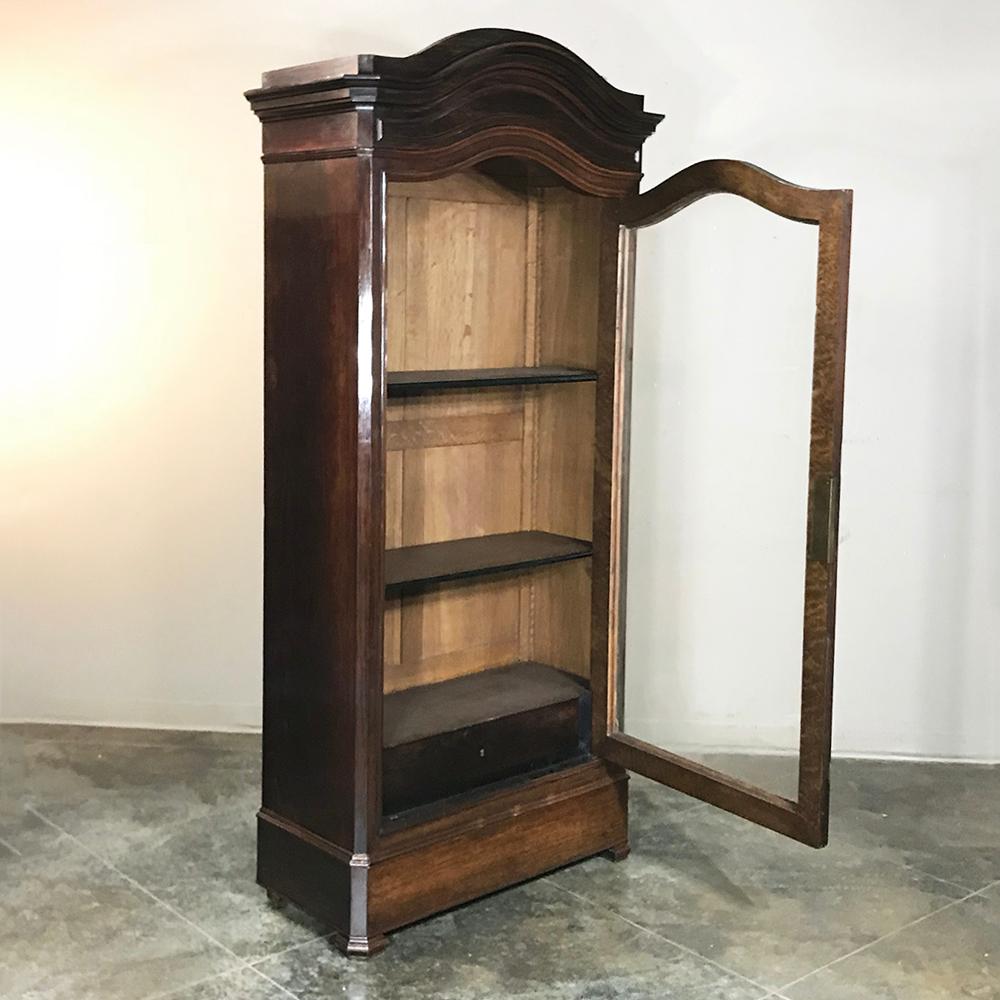 19th Century French Louis Philippe Rosewood Display Armoire, Bookcase 1