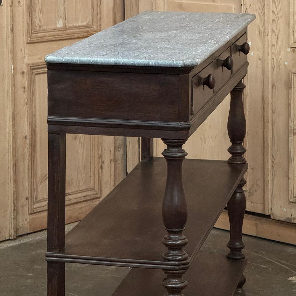 19th Century French Louis Philippe Server ~ Console ~ Etagere For Sale 5