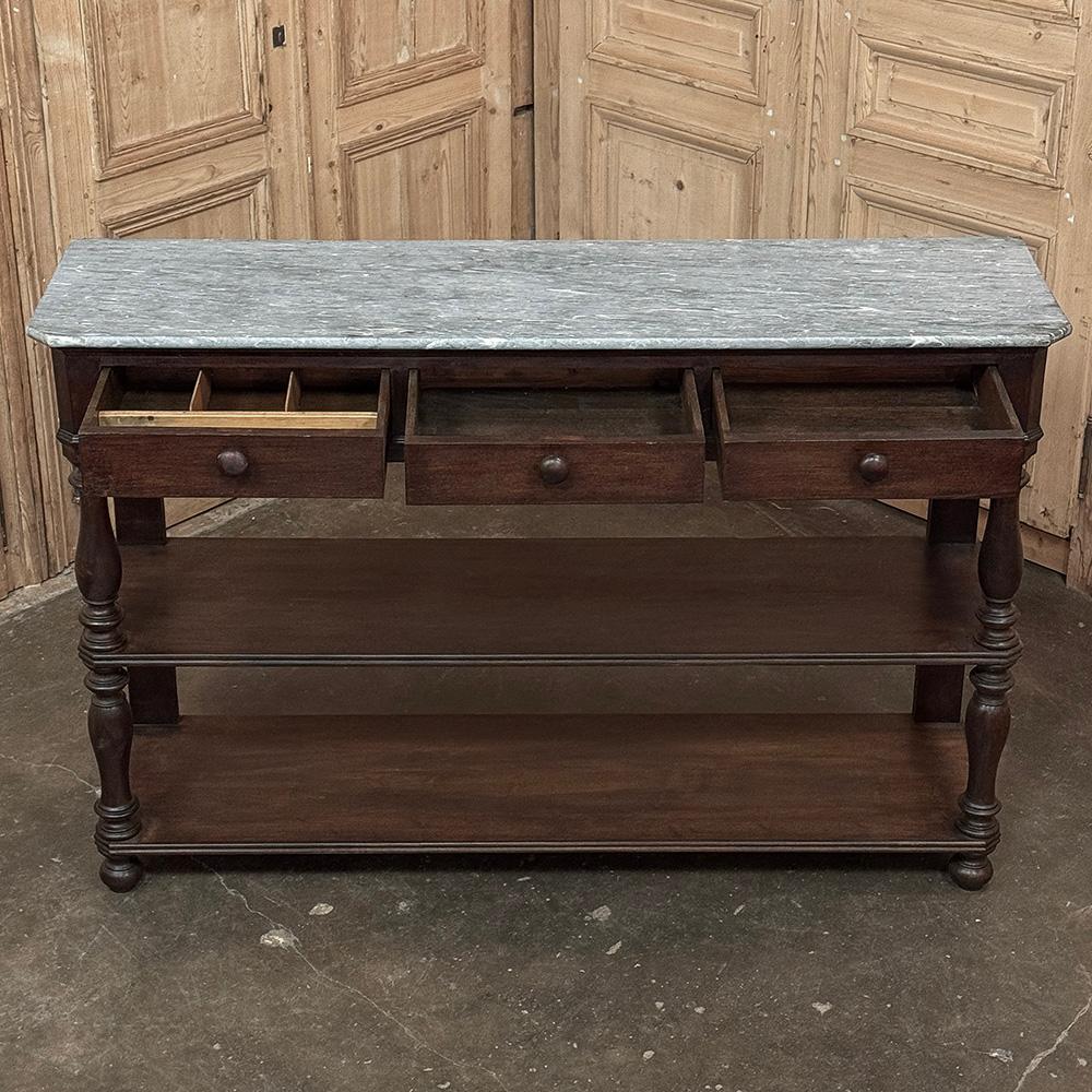 19th Century French Louis Philippe Server ~ Console ~ Etagere For Sale 9