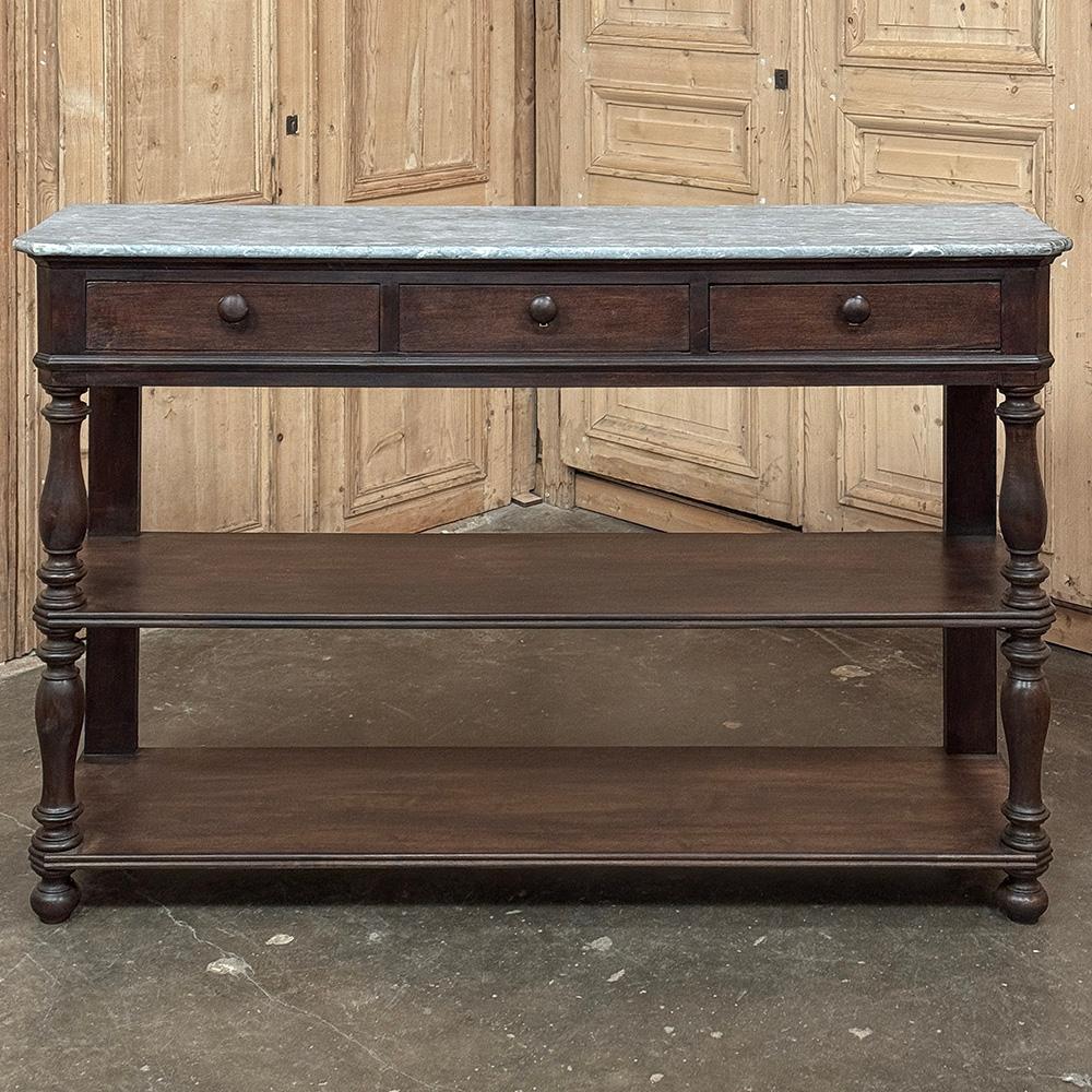 19th Century French Louis Philippe Server ~ Console ~ Etagere In Good Condition For Sale In Dallas, TX
