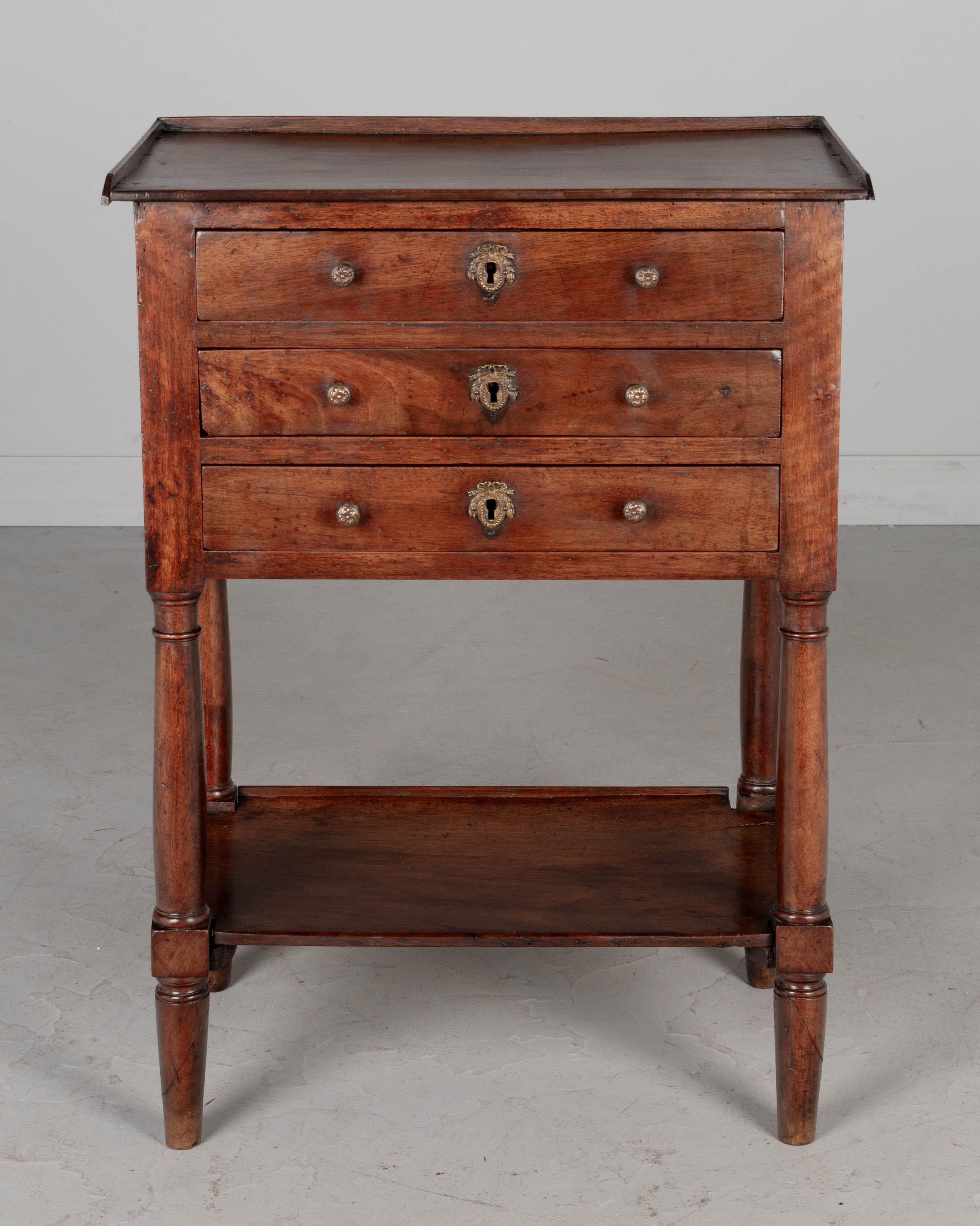 Brass 19th Century French Louis Philippe Side Table