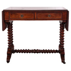19th Century French Louis Philippe Sofa Table / Writing Table