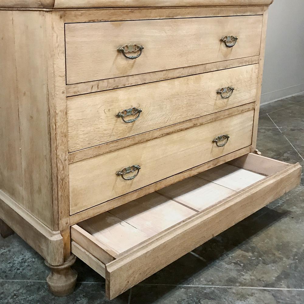 19th Century French Louis Philippe Stripped Oak Commode 1