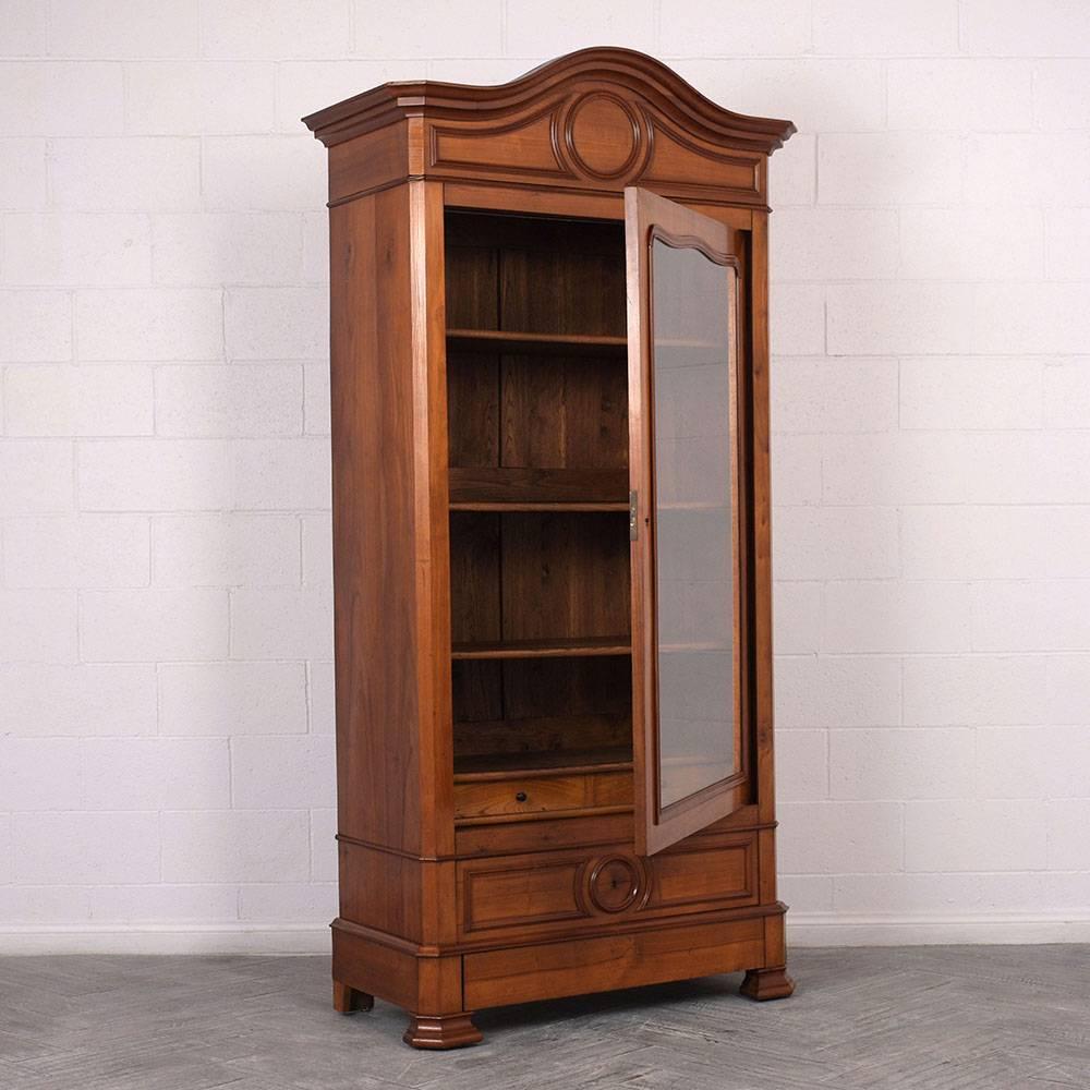 19th Century French Louis Philippe-Style Bookcase In Excellent Condition In Los Angeles, CA