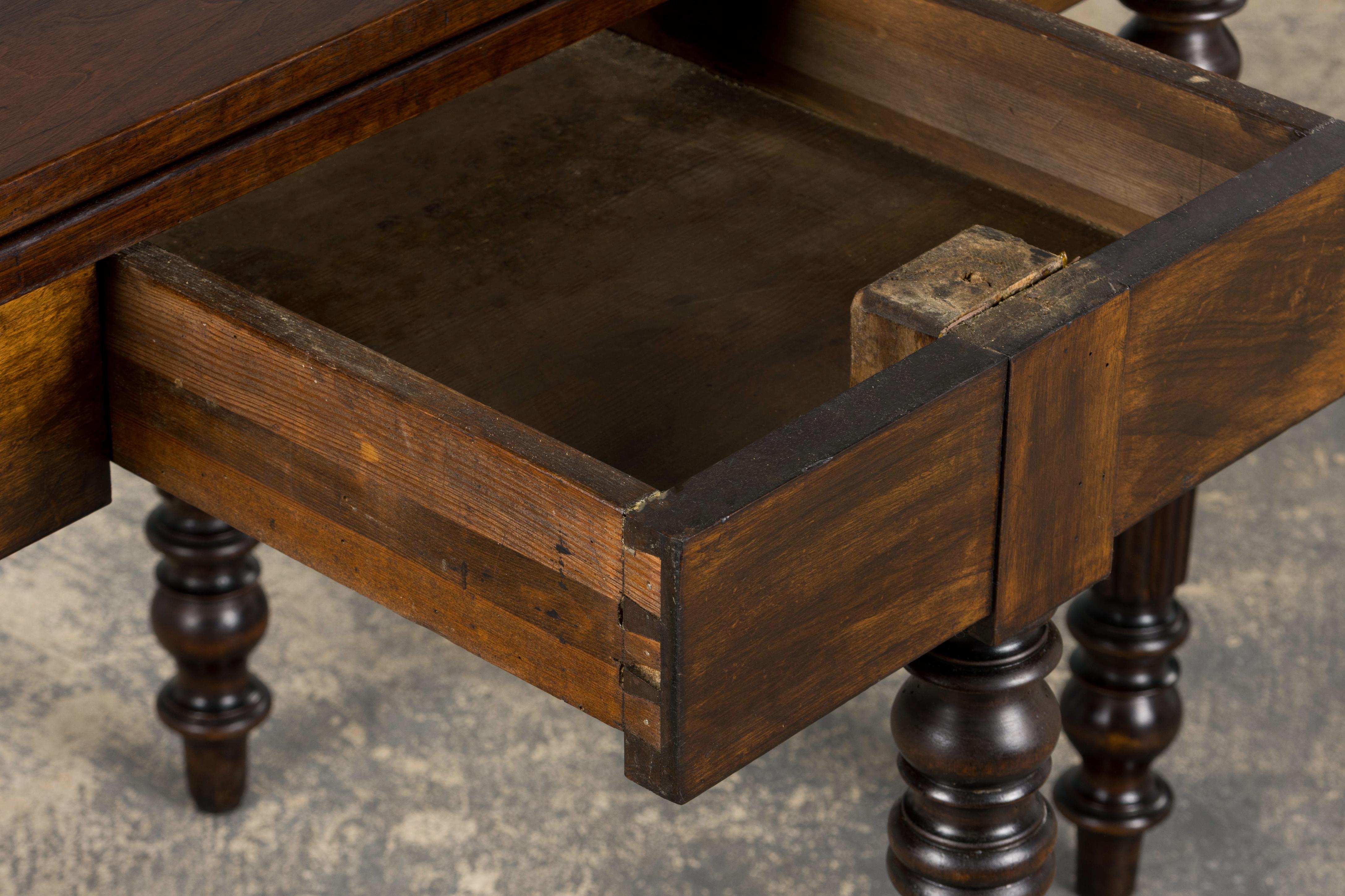 Console pliante en noyer de style Louis Philippe, 19e siècle, France en vente 8