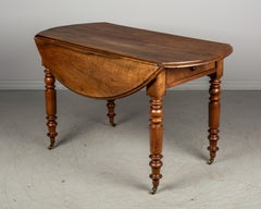 19th Century French Louis Philippe Style Drop-Leaf Dining Table